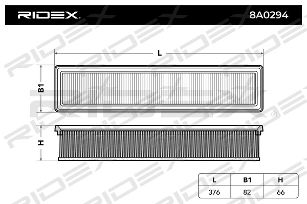 Filtre à air RIDEX 8A0294