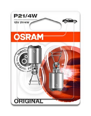 Ampoule 12V P21/4W Original OSRAM 7225-02B BLI2 (blister de 2)