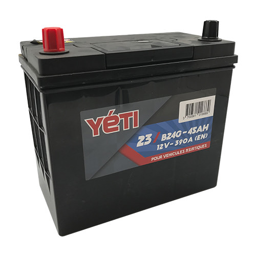 YETI- Batterie voiture 12V 45AH 390A B24G (n°23)