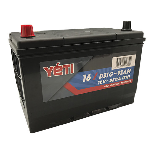 YETI - Batterie voiture 12V 95AH 820A D31G (n°16)