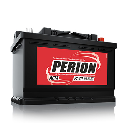 PERION - Batterie voiture Start & Stop AGM 70AH 720A L3 (n°32A)
