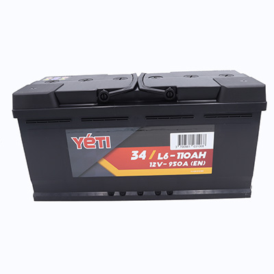 YETI - Batterie voiture 12V 110AH 950A L6 (n°34) - Carter-Cash