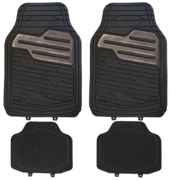 TAPIS UNIVERSEL PVC+KEVLAR ARGENT X 4