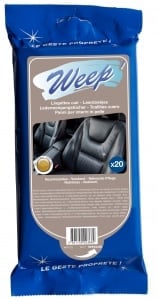 Paquet de 20 lingettes nettoyantes pour cuir Weep