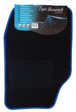Lot de 4 tapis standard en moquette Palerme bleu