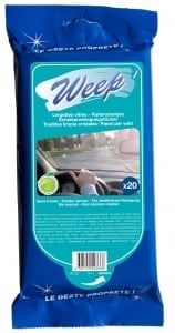 Paquet de 20 lingettes nettoyant vitre Weep