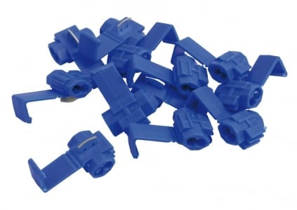 Lot de 12 raccords rapides isolés bleu