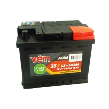 Batterie 60AMP 680A Yeti 33 (start and stop)
