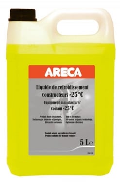 Liquide de refroidissement -25°C Orgagel type D spécial Renault 5 litres
