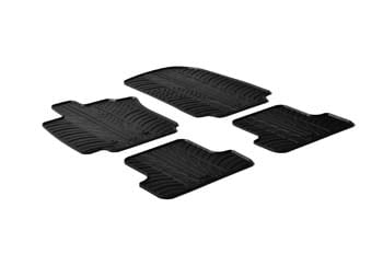 Lot de 4 tapis sur mesure en caoutchouc Clio 3