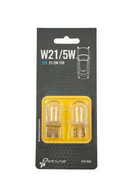 Lot de 2 ampoules bifils sans culot 12V 21/5W