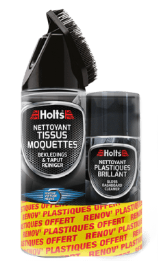 Nettoyant tissu brosse + nettoyant plastique Holts