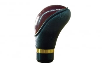 POMMEAU CUIR ET BOIS