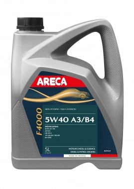 Huile moteur Areca 5W40 (Fortax F4000) 5 litres