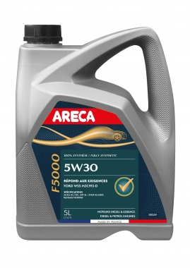 Huile moteur Areca 5W30 (Ford M2C913C-MC913D, FAP, F5000) 5 litres