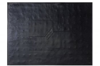 TAPIS CAOUT 500G DOS PICOT BUDGET NOIR X1