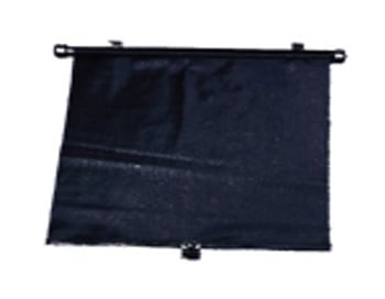 Paire de rideaux pare-soleil latéral enrouleur noir 42x50 cm