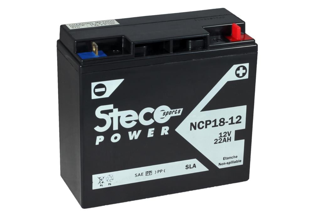 Batterie Moto 12V 22Ah 300a - Steco NCP18-12