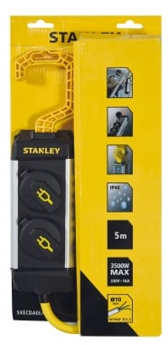Multiprises filaires 2 prises STANLEY