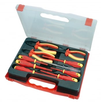 Coffret 10 pièces, 3 pinces et 7 tournevis VDE