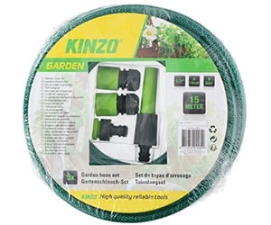 Tuyau arrosage 15 mètres Kinzo (5 pièces)