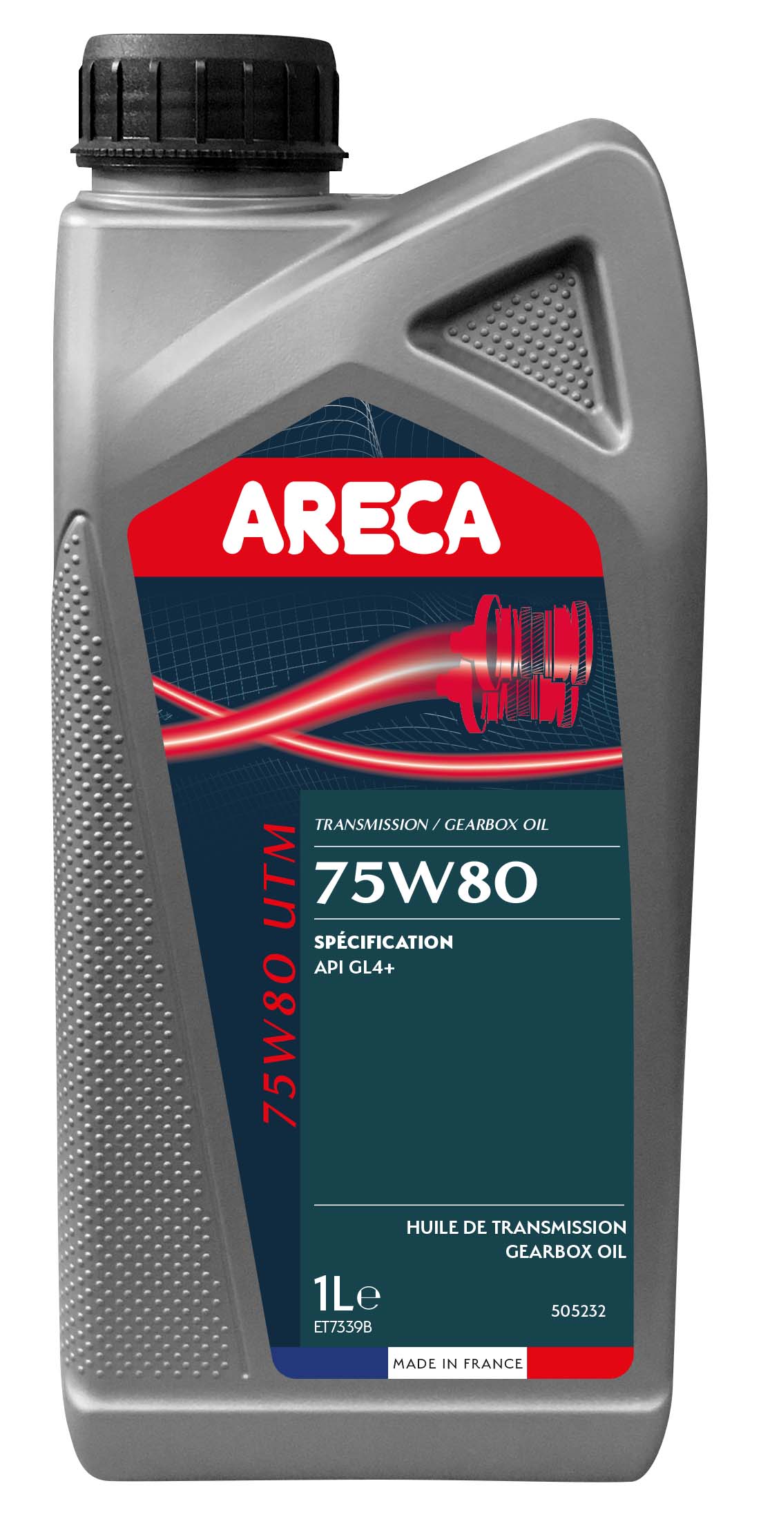 Huile Boîte Vitesses 75w 80 Gl 5 Semi Synthetic Rpc Huile 75W80 ARECA (UTM) 1 litre pas cher | Carter-cash