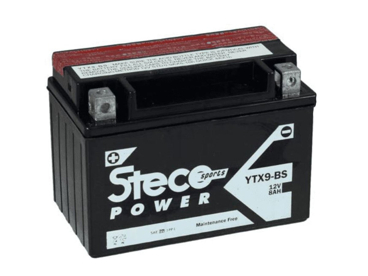 Batterie moto pas cher STECO 12V borne + à gauche