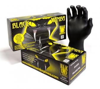 Boite de 100 gants nitrile BLACK MAMBA taille XL