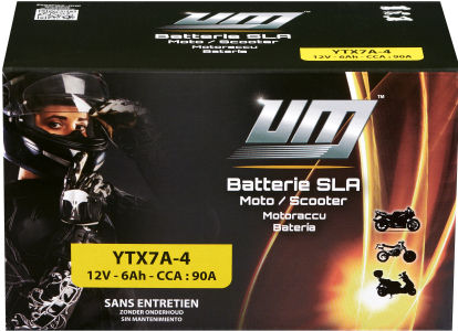 Batterie moto SLA YTX7A-4