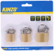 Lot de 3 cadenas avec 3 clefs KINZO (40mm, 30mm, 25mm)