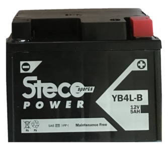 STECO - Batterie moto 12V 5Ah - YB4L-B
