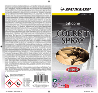 Nettoyant plastique DUNLOP spray 225 ml