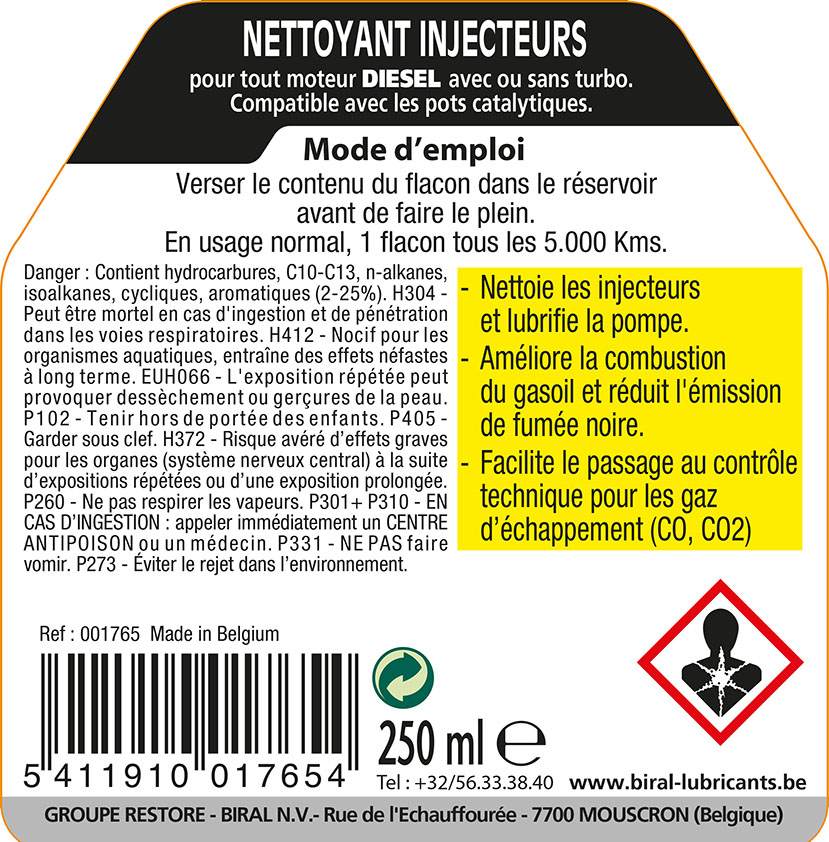 Eurol Nettoyant Injecteur Diesel 250ml