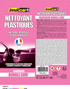 Nettoyant plastique bubble gum 300 ml